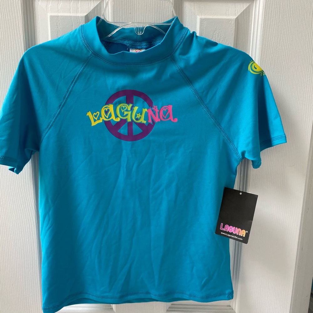 Swim Rash Guard Girls 14 Laguna